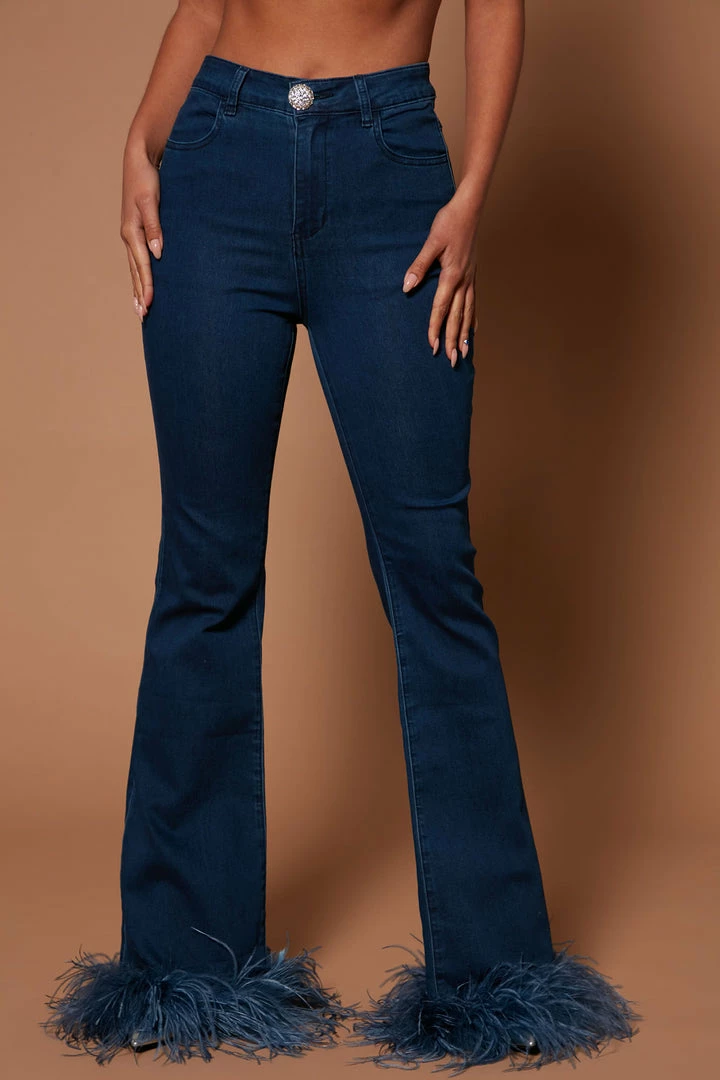 Buy 🛒 Fashion Nova Tali Denim Pant - Dark Wash 🌟 4 Fashion Nova Tali Denim Pant - Dark Wash