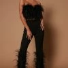 Deals ❤️ Fashion Nova Cici Feather Pant - Black ❤️ 1 Fashion Nova Cici Feather Pant - Black
