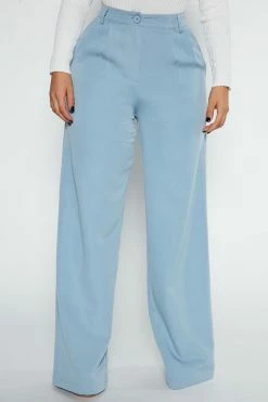 Fashion Nova Pants The Perfect Trouser Pant 32 - Slate Blue