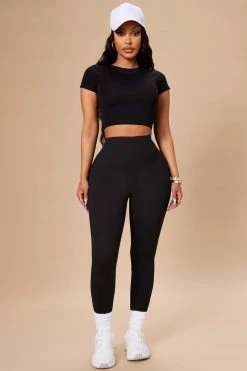 Fashion Nova Almost Every Day Leggings - Black