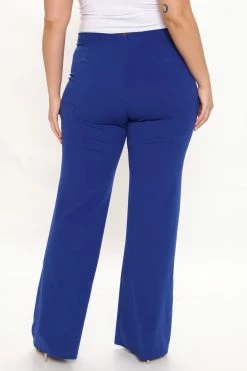 Fashion Nova Victoria High Waisted Dress Pants - Royal