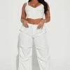 Coupon 🛒 Fashion Nova Pants Guilty Pleasure Parachute Pant - White 🎉 2 Fashion Nova Pants Guilty Pleasure Parachute Pant - White