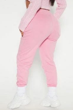 Fashion Nova Sweatpants Stole Your Boyfriend's Oversized Jogger - Pink