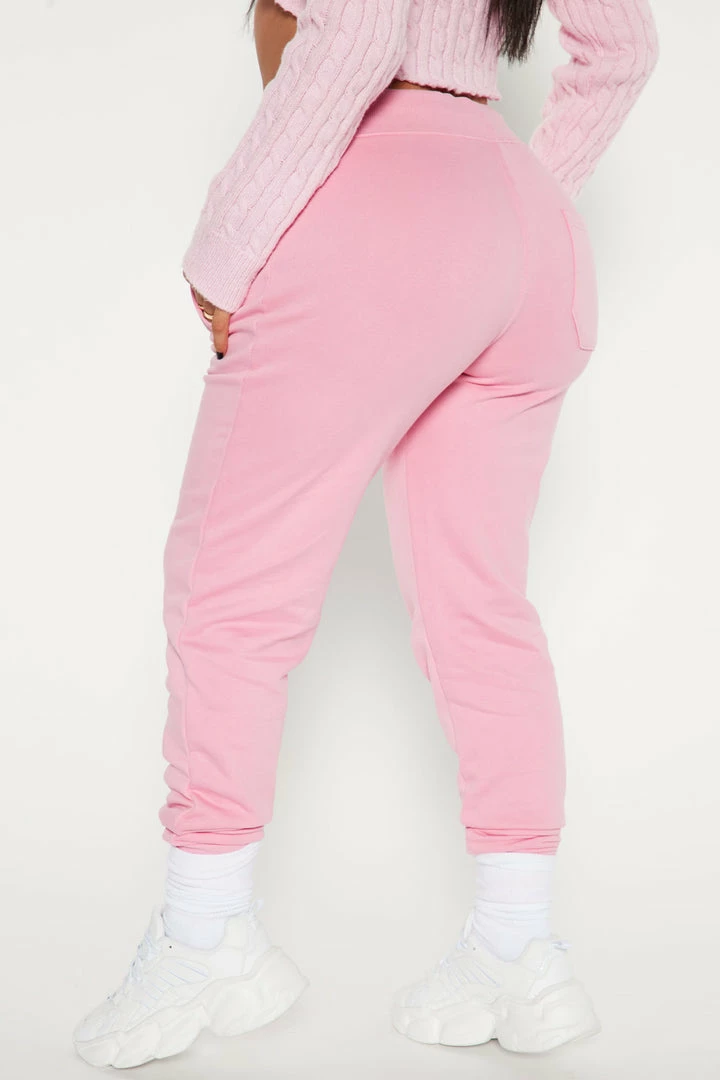 Fashion Nova Sweatpants Stole Your Boyfriend's Oversized Jogger - Pink