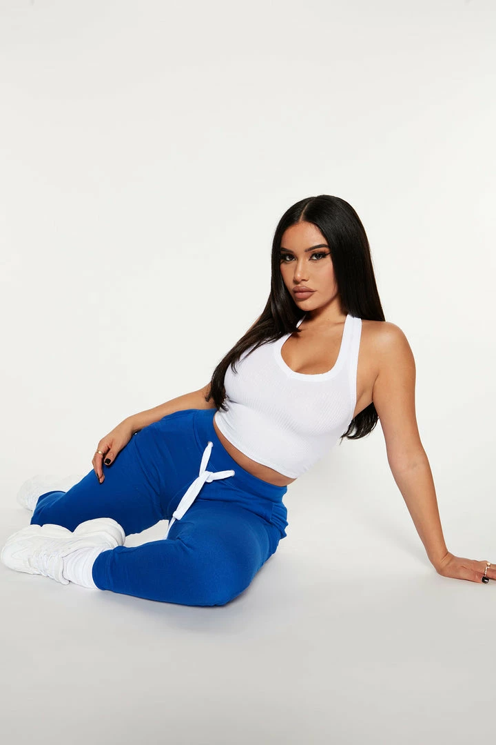 Brand new 🌟 Fashion Nova Relaxed Vibe Joggers - Blue ✔️ 5 Fashion Nova Relaxed Vibe Joggers - Blue