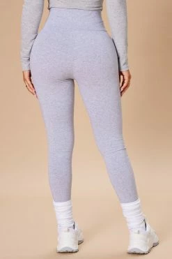 Fashion Nova Running Around High Rise Legging - Heather Grey Leggings