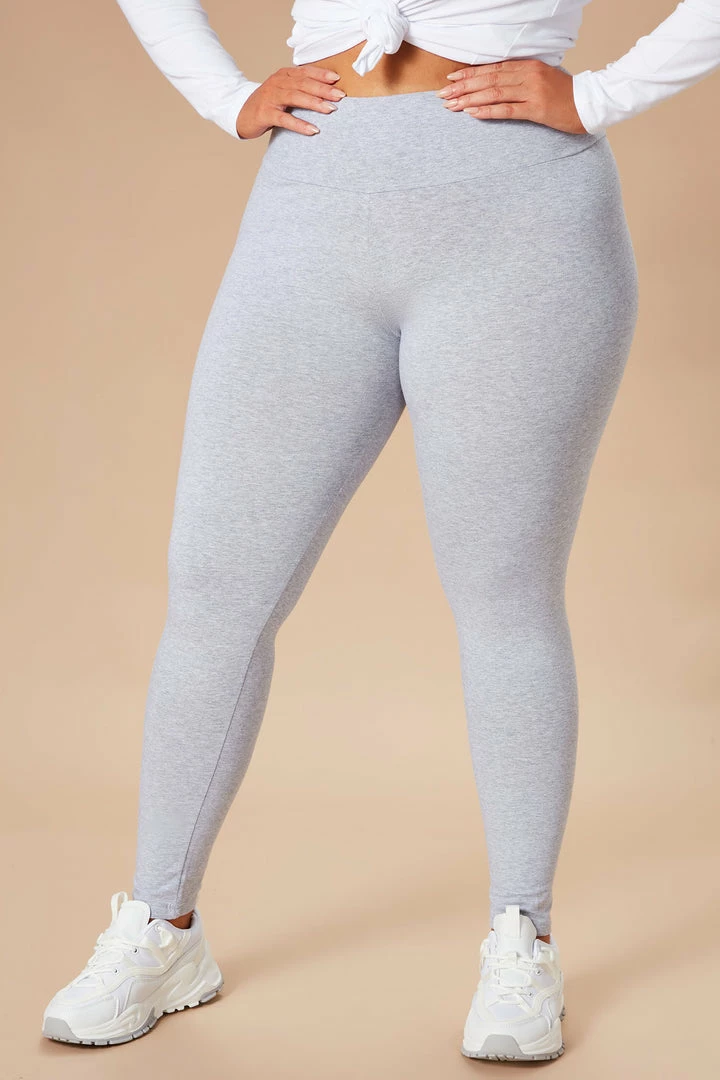 Fashion Nova Running Around High Rise Legging - Heather Grey Leggings