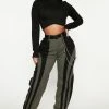Fashion Nova Total Illusion Cargo Jogger - Olive/combo