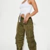 Promo π― Fashion Nova Lights Camera Action Cargo Parachute Joggers - Olive Pants π 1 Fashion Nova Lights Camera Action Cargo Parachute Joggers - Olive Pants