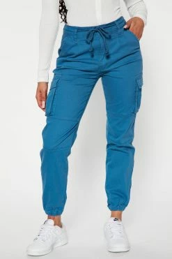 Fashion Nova Victoria Cargo Pants - Teal