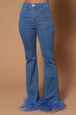 Fashion Nova Pants Tali Denim Pant - Light Blue