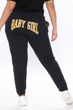 Discount ⌛ Fashion Nova Baby Girl Sweatpants - Black 🎁 21 Fashion Nova Baby Girl Sweatpants - Black