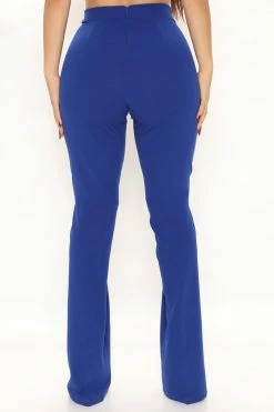 Fashion Nova Victoria High Waisted Dress Pants - Royal