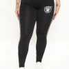 Fashion Nova NFL Hall Of Fame Raiders Leggings - Black/Grey