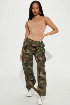 Fashion Nova Circle The Drain Camouflage Pant - Camouflage Pants