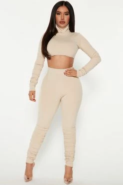 Fashion Nova Leggings Tyler Snatched Legging - Cream