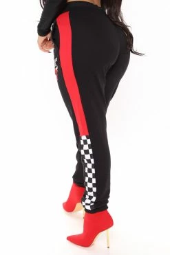 Fashion Nova NBA Offensive Fouls Bulls Sweatpants - Black