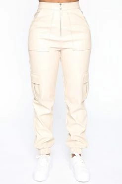 Promo ๐ Fashion Nova Pants Can't Let Go PU Jogger Pant - Khaki ๐ 18 Fashion Nova Pants Can't Let Go PU Jogger Pant - Khaki
