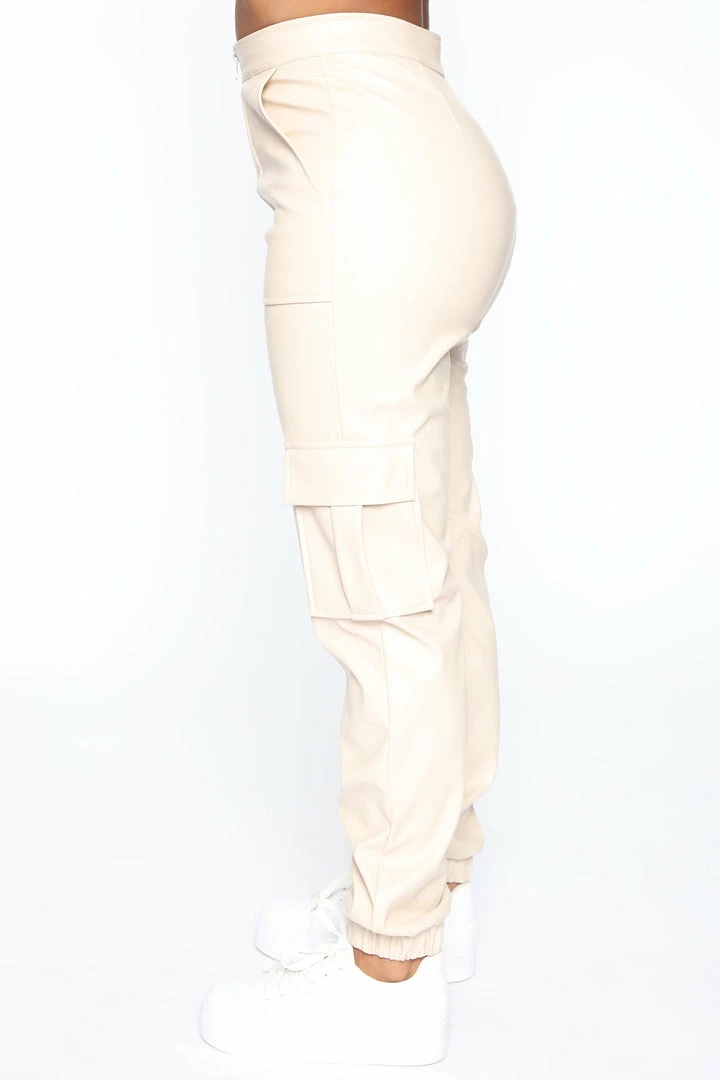 Promo ๐ Fashion Nova Pants Can't Let Go PU Jogger Pant - Khaki ๐ 8 Fashion Nova Pants Can't Let Go PU Jogger Pant - Khaki
