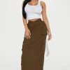 Fashion Nova Skirts & Skorts Truth Or Dare Maxi Cargo Skirt - Olive