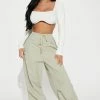 Brand new ๐ Fashion Nova Pants Cult Of Personality Parachute Pant - Sage ๐ 2 Fashion Nova Pants Cult Of Personality Parachute Pant - Sage