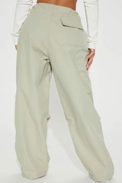 Brand new ๐ Fashion Nova Pants Cult Of Personality Parachute Pant - Sage ๐ 7 Fashion Nova Pants Cult Of Personality Parachute Pant - Sage