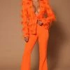 Fashion Nova Pants Poppy Flare Pant - Orange