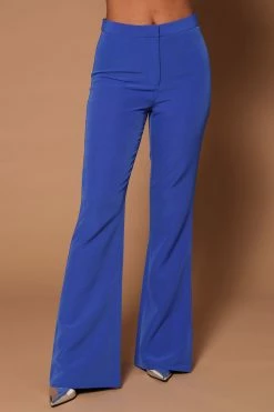 Fashion Nova Pants Poppy Flare Pant - Royal