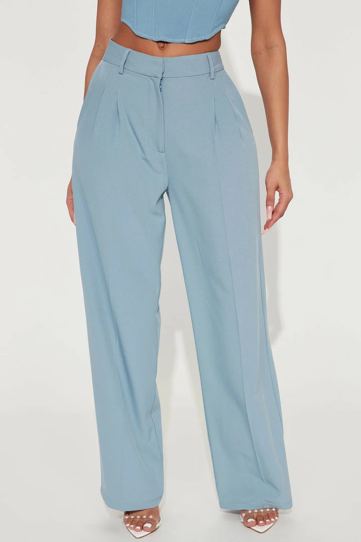 Flash Sale ๐ Fashion Nova Pants Play Hard Trouser Pant - Light Blue ๐ 4 Fashion Nova Pants Play Hard Trouser Pant - Light Blue