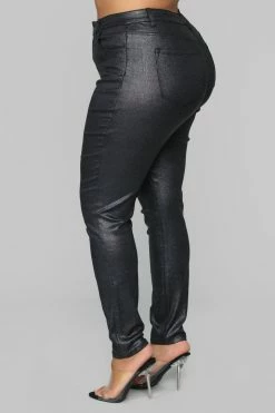 Fashion Nova Double Dare Faux Leather Pants - Black