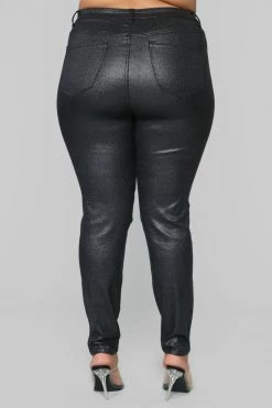 Fashion Nova Double Dare Faux Leather Pants - Black