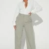 Fashion Nova Play Hard Trouser Pant - Grey Pants