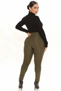 Fashion Nova Knot Your Girl Pants - Olive