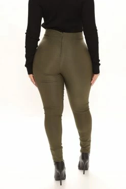 Fashion Nova Knot Your Girl Pants - Olive