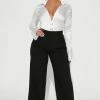 Fashion Nova Play Hard Trouser Pant - Black