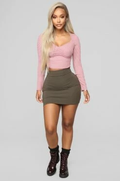 Fashion Nova Skirts & Skorts Melanie Mini Skirt - Olive