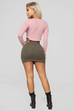 Fashion Nova Skirts & Skorts Melanie Mini Skirt - Olive