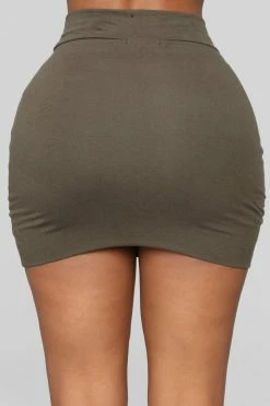 Fashion Nova Skirts & Skorts Melanie Mini Skirt - Olive