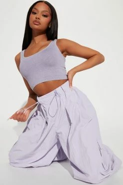 Fashion Nova Pants Hard Candy Parachute Pant - Lavender