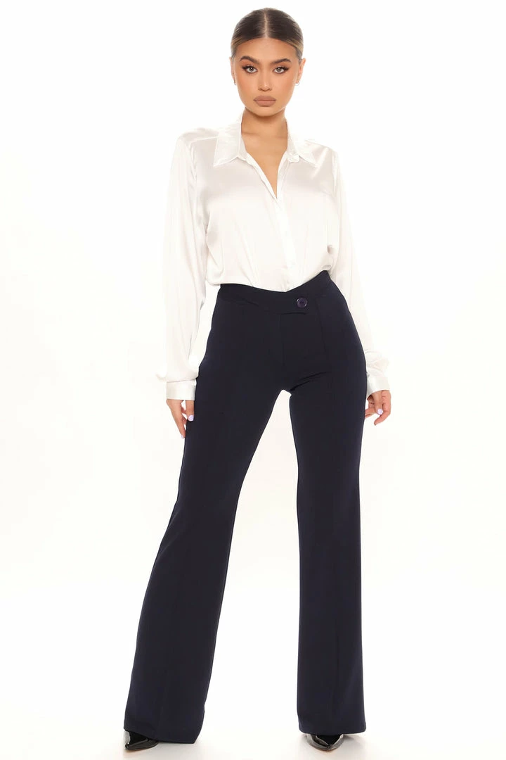 Deals π Fashion Nova Call It Even Wide Leg π Dress Pants - Navy β 3 Fashion Nova Call It Even Wide Leg Dress Pants - Navy