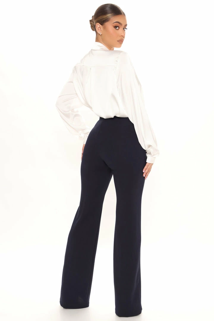 Deals π Fashion Nova Call It Even Wide Leg π Dress Pants - Navy β 4 Fashion Nova Call It Even Wide Leg Dress Pants - Navy