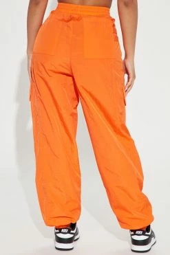 Fashion Nova Pants Soda Pop Parachute Pant - Orange