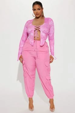 Top 10 ✨ Fashion Nova Soda Pop Parachute Pant - Pink Pants ✔️ 11 Fashion Nova Soda Pop Parachute Pant - Pink Pants