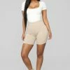 New ๐ Fashion Nova Classic Mini Biker Shorts - Mocha ๐ 2 Fashion Nova Classic Mini Biker Shorts - Mocha