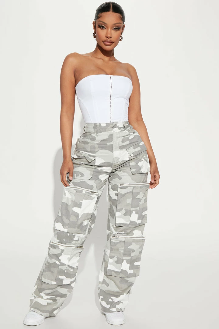 Brand new 👍 Fashion Nova Top Of The Game Camo Cargo Pant - Grey/combo Pants ⌛ 3 Fashion Nova Top Of The Game Camo Cargo Pant - Grey/combo Pants