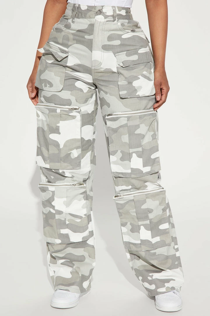 Brand new 👍 Fashion Nova Top Of The Game Camo Cargo Pant - Grey/combo Pants ⌛ 4 Fashion Nova Top Of The Game Camo Cargo Pant - Grey/combo Pants