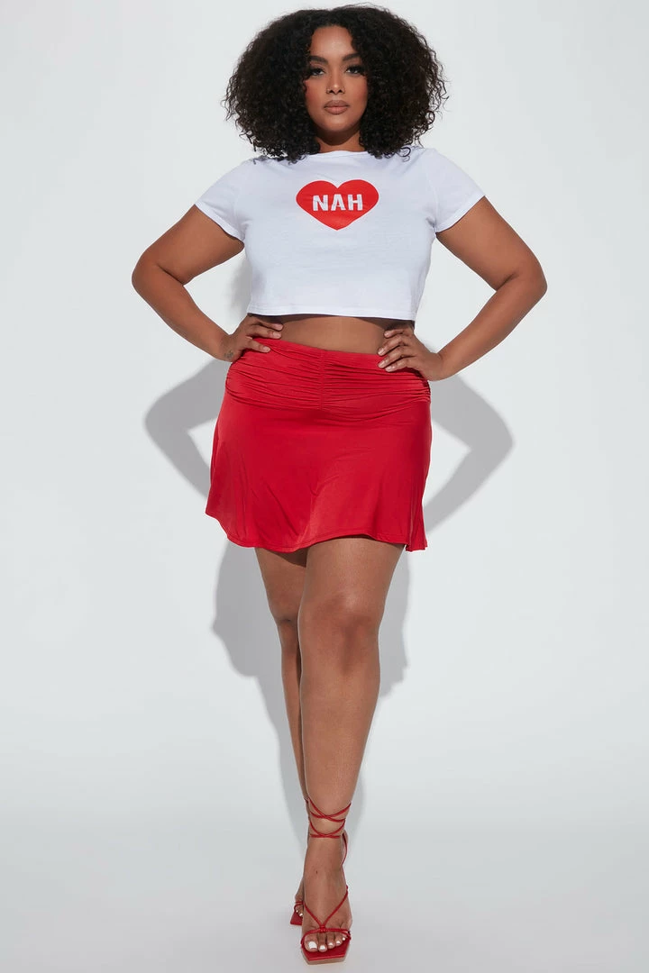 Fashion Nova Flirty Feeling Mini Skirt - Red Skirts & Skorts