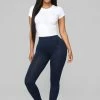 Fashion Nova Kim Basic Legging - Navy