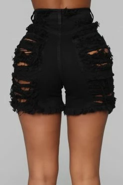 Brand new โจ Fashion Nova Yes Now Distressed Bermuda Shorts - Black ๐ 19 Fashion Nova Yes Now Distressed Bermuda Shorts - Black