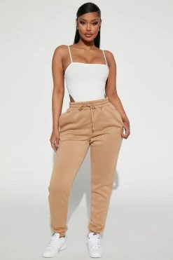 Fashion Nova Like A Champ Jogger - Mocha Pants